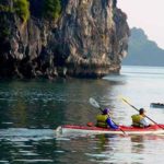 kayaking in the Ha Long Bay